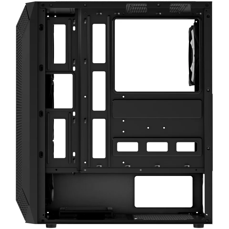 EVOLVEO Xenon, skříň ATX, 4x ARGB ventilátor 120mm, přední panel airflow mesh, č