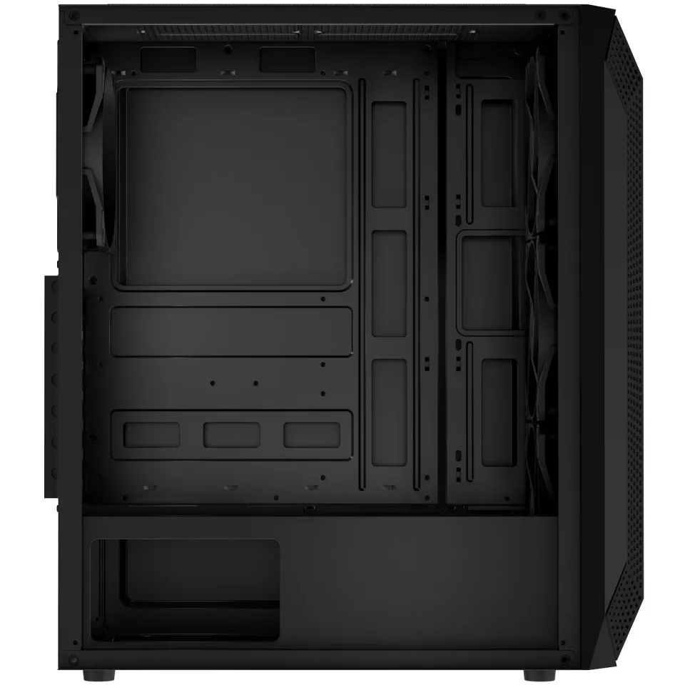 EVOLVEO Xenon, skříň ATX, 4x ARGB ventilátor 120mm, přední panel airflow mesh, č