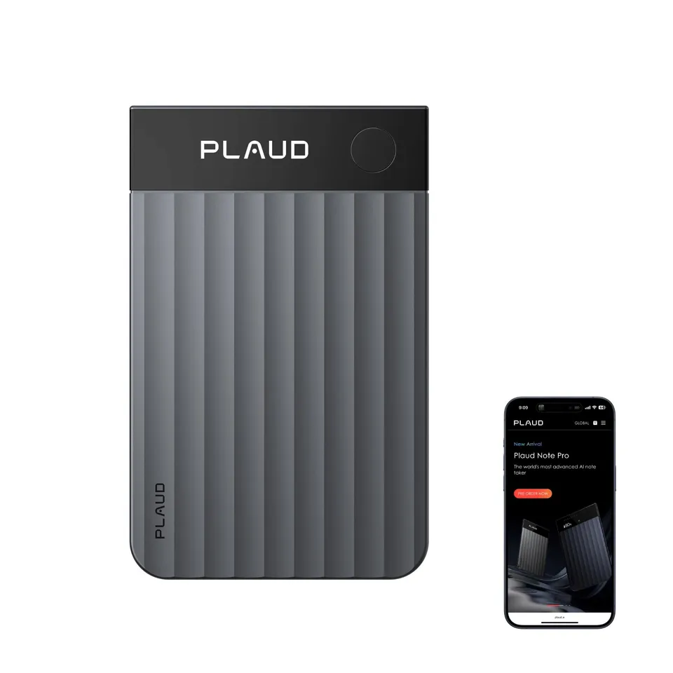 PLAUD Note Pro - AI hlasový záznamník, černý