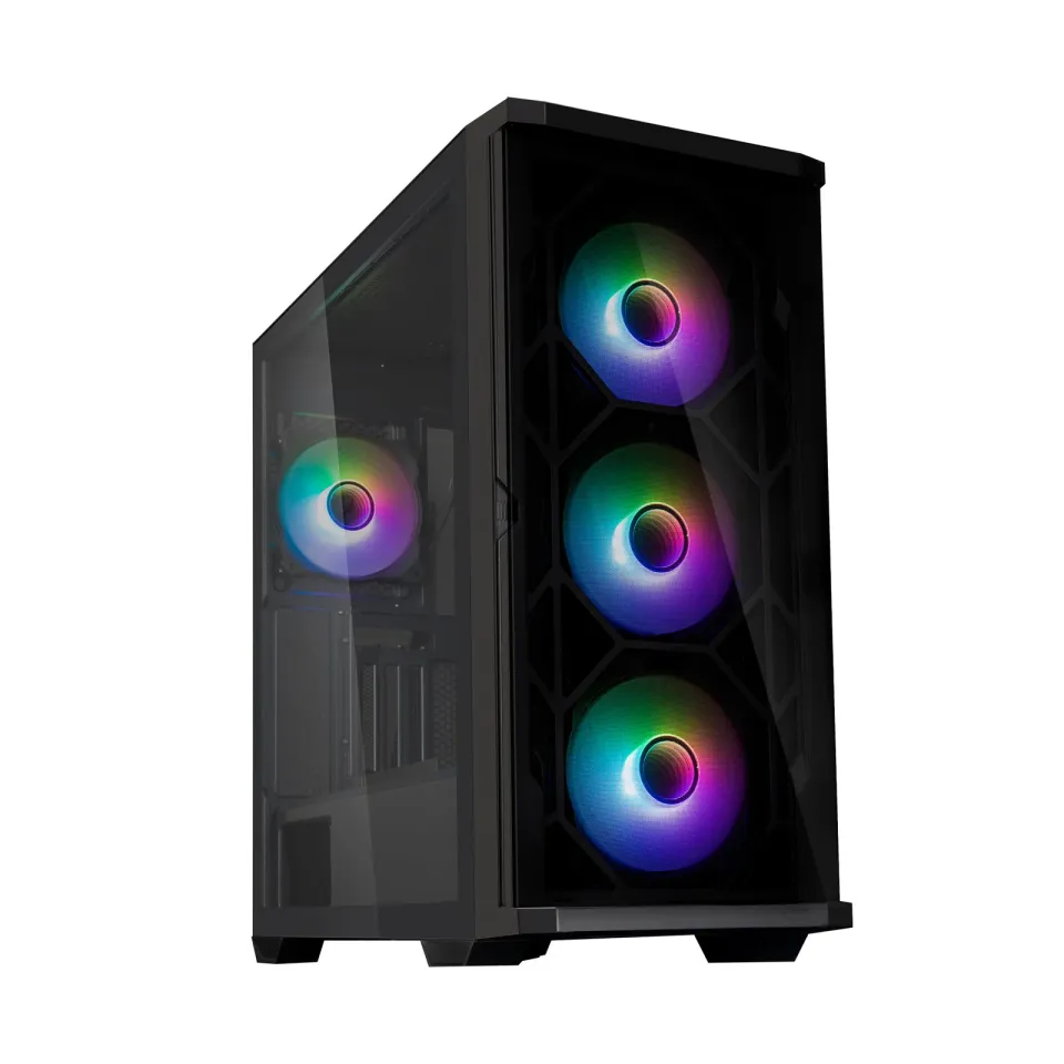 Zalman skříň Z10 Duo / ATX / 4x120 mm ARGB fan / 2xUSB 3.0 / USB-C / tvrzené sklo