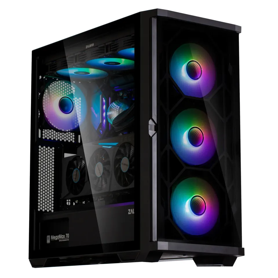 Zalman skříň Z10 Duo / ATX / 4x120 mm ARGB fan / 2xUSB 3.0 / USB-C / tvrzené sklo