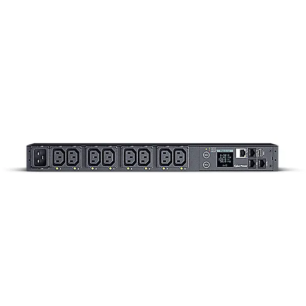 CyberPower RackMount spínané PDU s měřením zásuvek, C20->8x C13,16A,1U