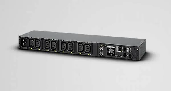 CyberPower RackMount spínané PDU s měřením zásuvek, C20->8x C13,16A,1U