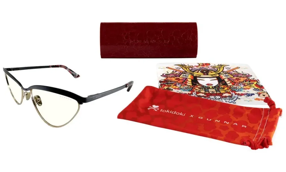 GUNNAR kancelářske/herní brýle YEAR OF THE DRAGON ONYX-GOLD * čírá skla * BLF 35 * GUNNAR focus