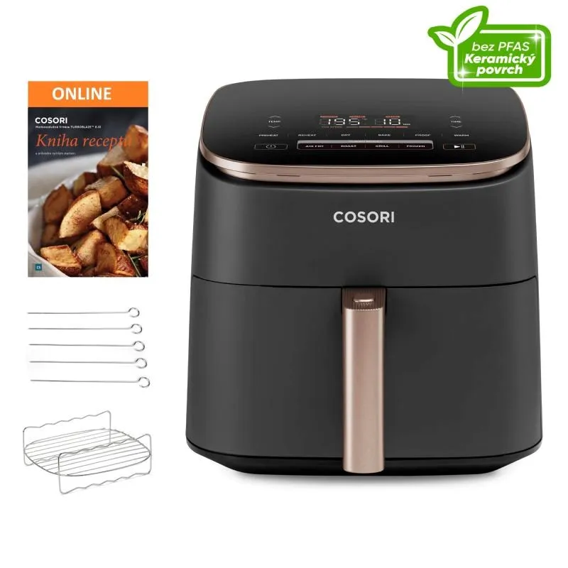 Cosori TurboBlaze Pro horkovzdušná fritéza 6.2l, keramika - černá - Poškozený produkt