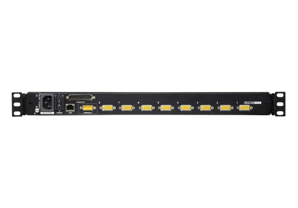 ATEN CL5708IM 8-Port PS/2-USB VGA 17" LCD KVM over IP Switch with Daisy-Chain Po