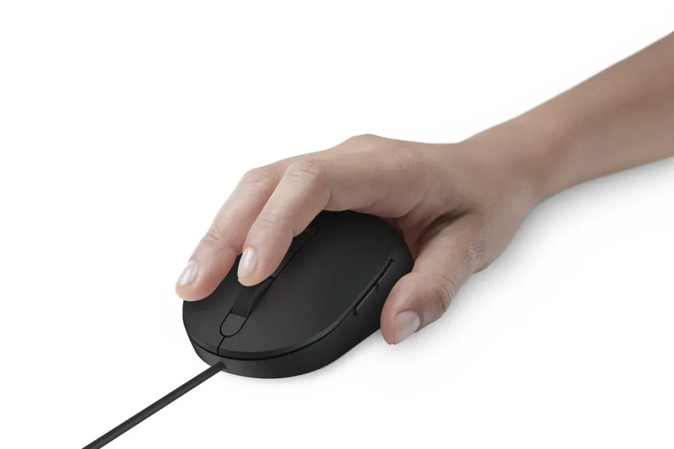Dell MS3220/Kancelářská/Laserová/Pro praváky/3 200 DPI/Drátová USB/Černá