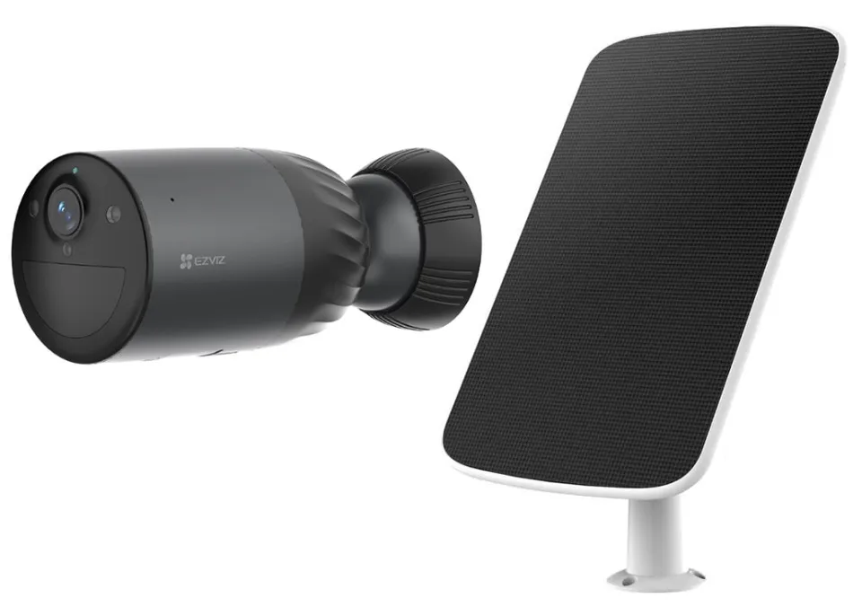 EZVIZ IP kamera BC1C 4K kit/ bullet/ Wi-Fi/ 8Mpix/ krytí IP65/ objektiv 2,8mm/ H.265/ IR ž 15 m/ černá + solární panel F