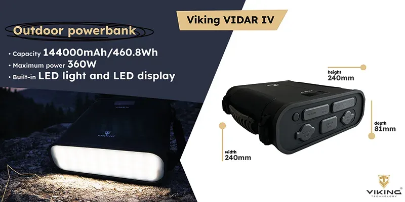 Viking outdoorová powerbanka VIDAR IV
