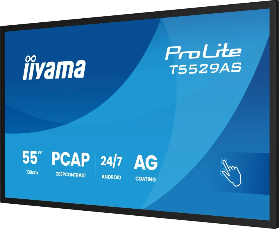 55" iiyama T5529AS-B1AG: IPS, 4K UHD,Android,24/7