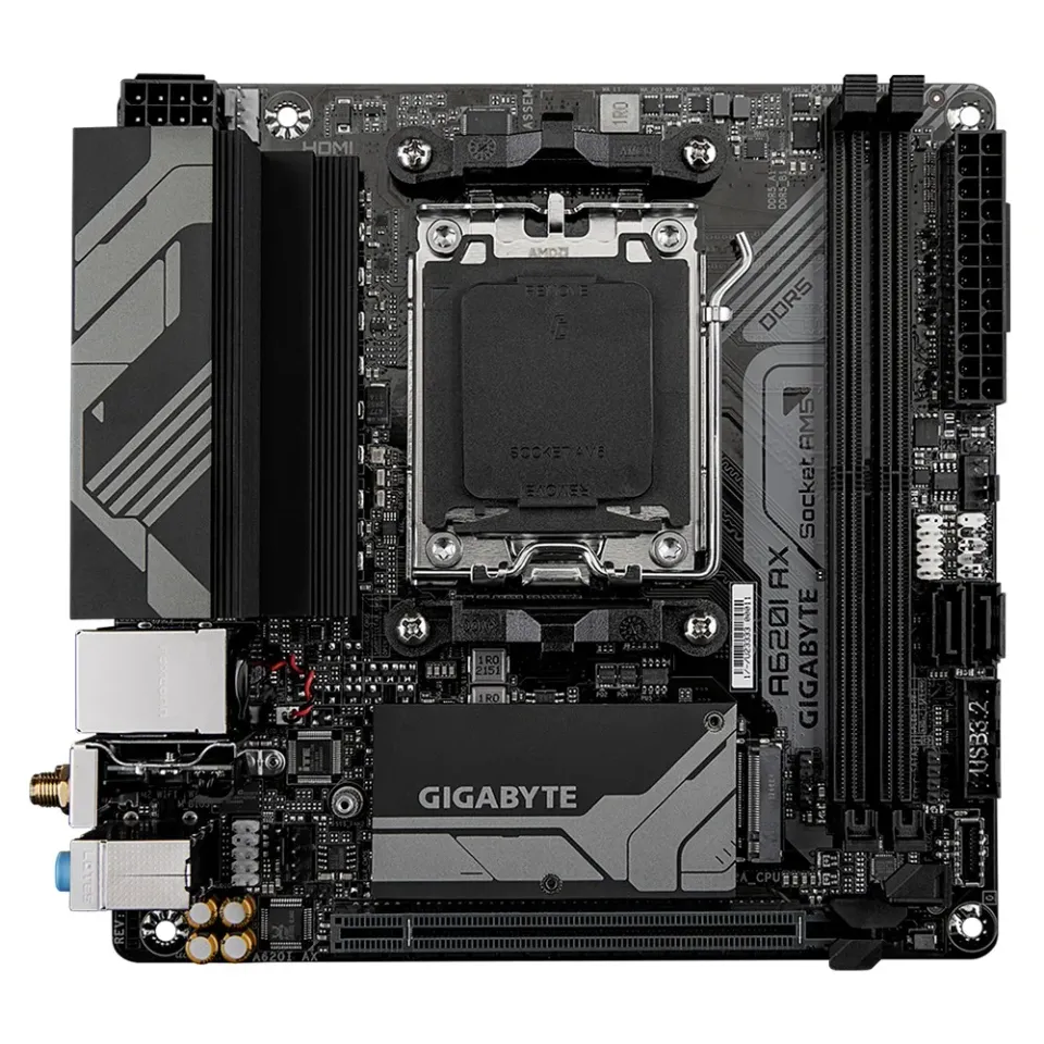 Gigabyte MB Sc AM5 A620I AX, AMD A620, 2xDDR5, 1xDP, 1xHDMI