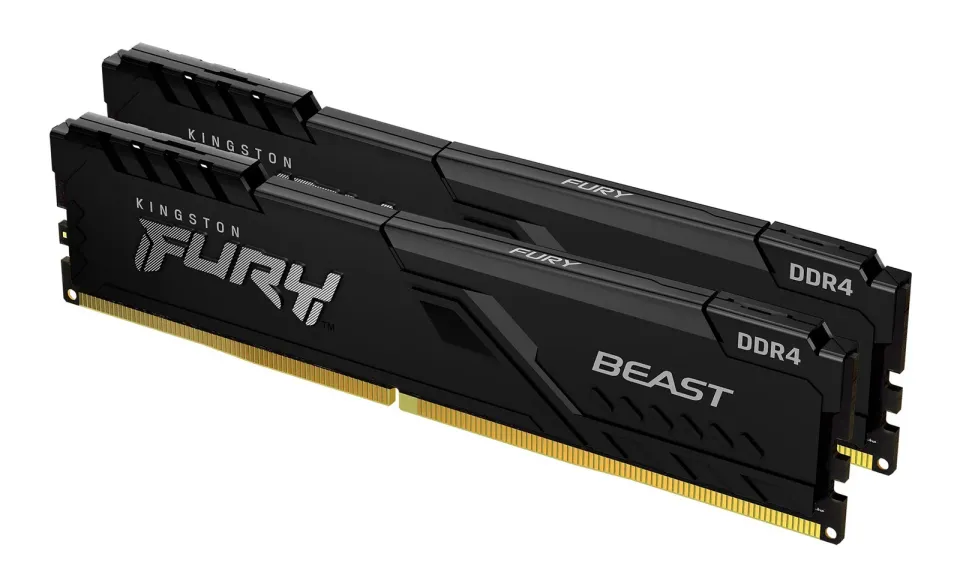 KINGSTON 64GB 3200MT/s DDR4 CL16 DIMM (Kit of 2) FURY Beast Black