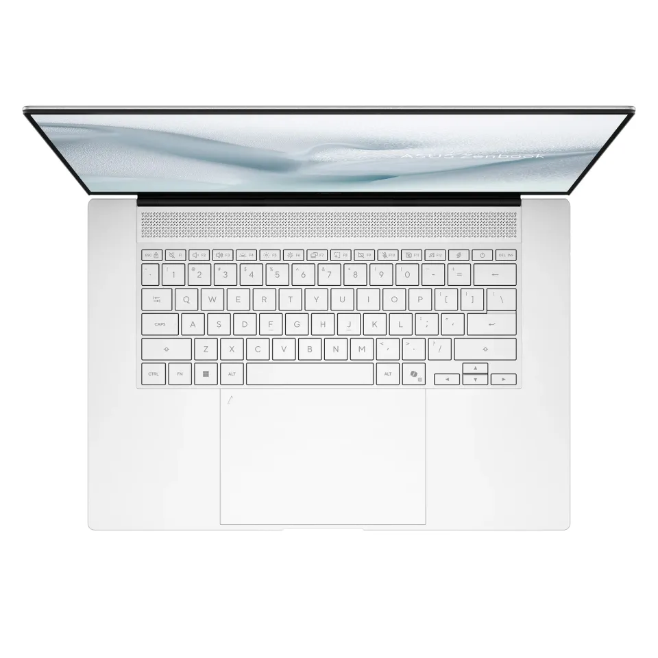 ASUS NTB Zenbook S 16 OLED (UM5606GA-OLED591XZ), AI 7 445, 16" 3K, 32GB, 512GB SSD, Radeon, W11 Pro, Scandinavian White