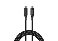 WG - Datový kabel Type-C na Type-C, 1 metr, 5 A, 240 W, 40Gbps, USB4, černá