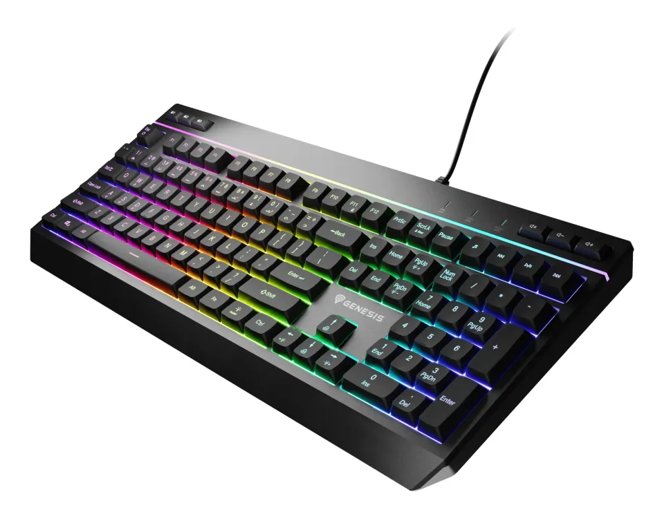 Herní klávesnice Genesis RHOD 530/RGB/Drátové USB-A/US/Černá