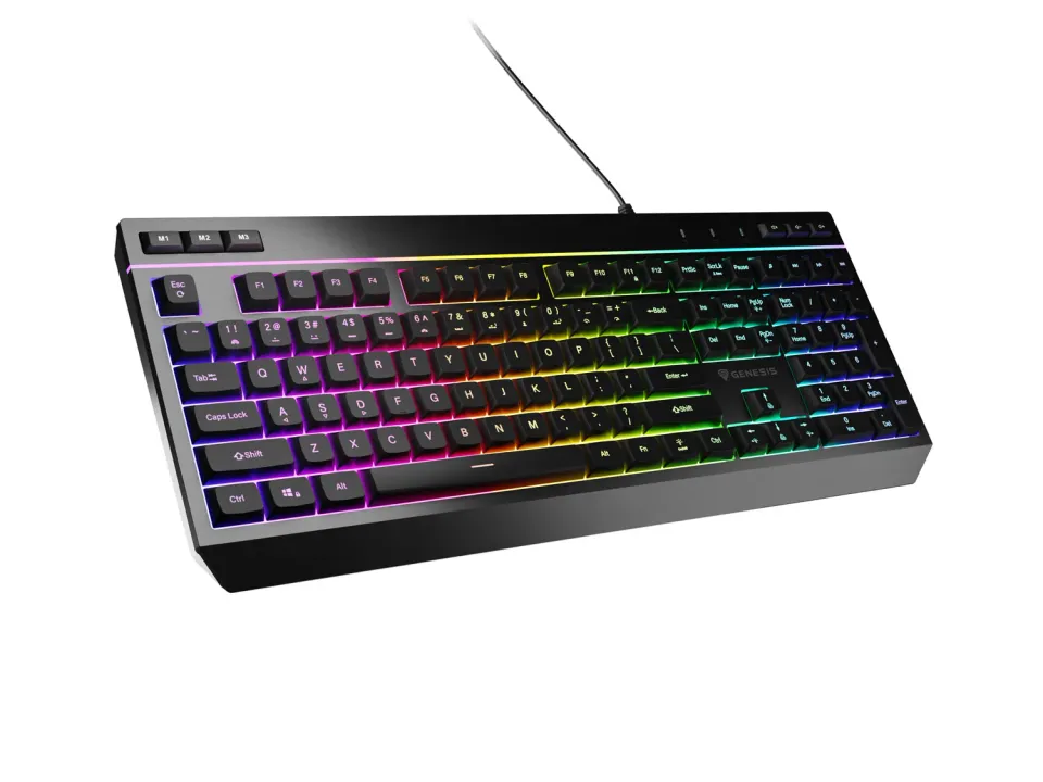 Herní klávesnice Genesis RHOD 530/RGB/Drátové USB-A/US/Černá