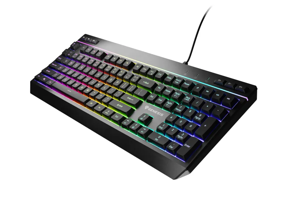 Herní klávesnice Genesis RHOD 530/RGB/Drátové USB-A/US/Černá