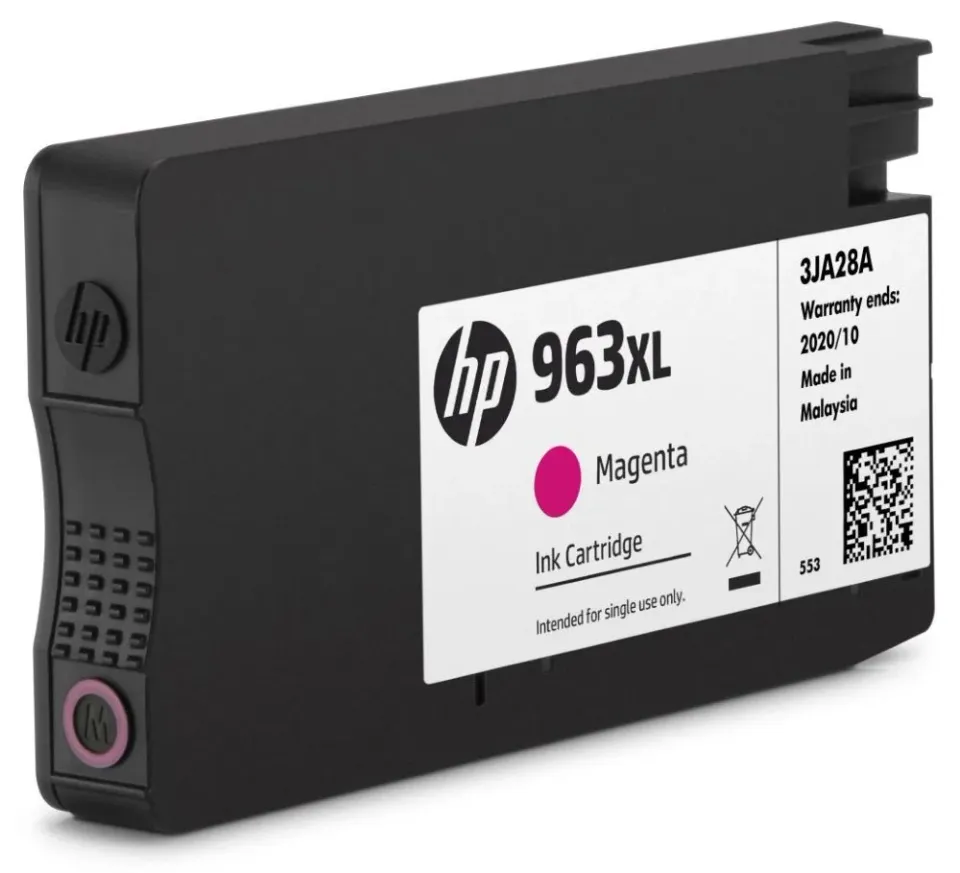 HP 3JA28AE originální náplň purpurová velká č.963XL (magenta, cca 1600 stran) (pro OfficeJet Pro 9010, 9013, 9020, 9023, 9022e)