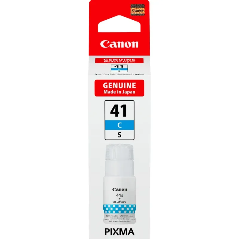 Canon Cartridge GI-41S C azurová pro PIXMA G3420/G3430/G3460/G3470/G3480/G4470 (4 400 str.)