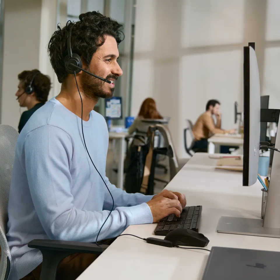 HP Poly Mission 420 Stereo USB Wired Headset WW