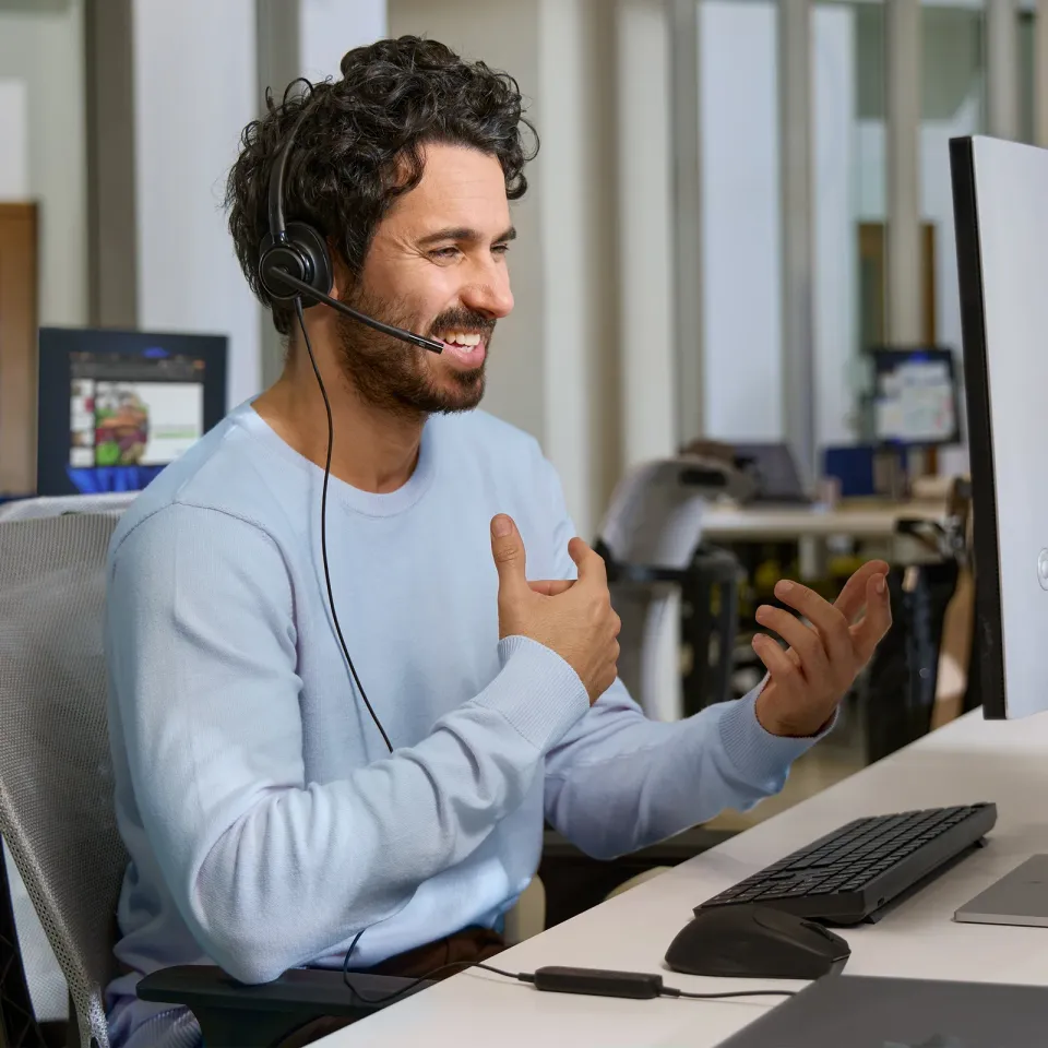 HP Poly Mission 420 Stereo USB Wired Headset WW