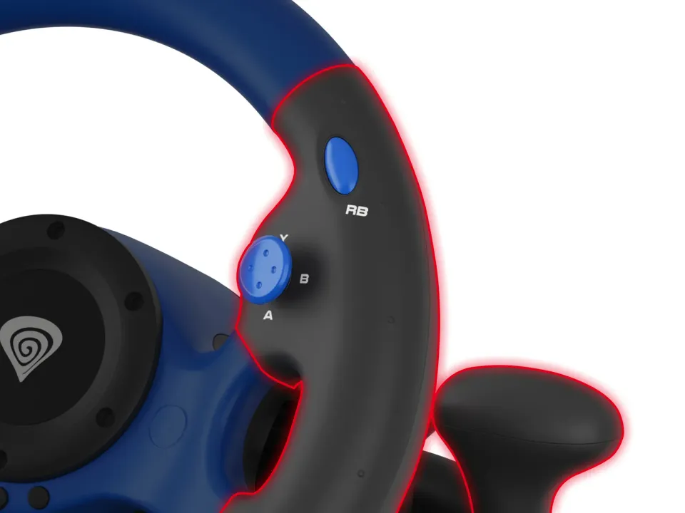 Genesis Seaborg 350 Herní volant, multiplatformní pro PC, PS4, PS3, Xbox One, Switch, 180°