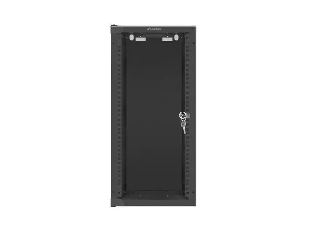LANBERG RACKOVÁ SKŘÍŇ 10" NÁSTĚNNÁ 12U/280X310 (FLAT PACK) S PROSKLENÝMI DVEŘMI ČERNÁ