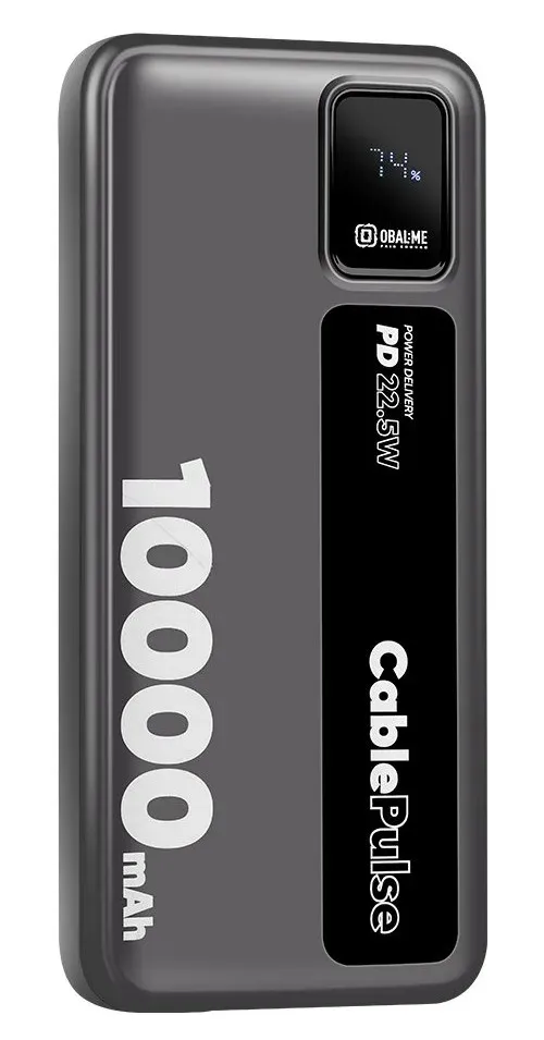 OBAL:ME CablePulse Powerbanka 10000mAh 22,5W Black