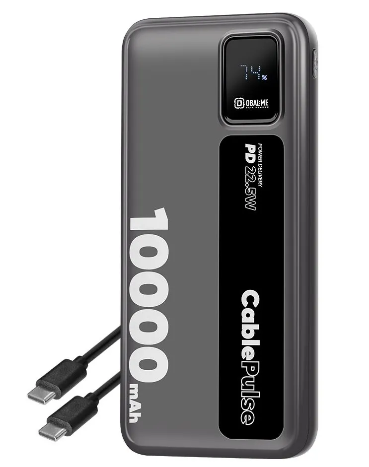 OBAL:ME CablePulse Powerbanka 10000mAh 22,5W Black