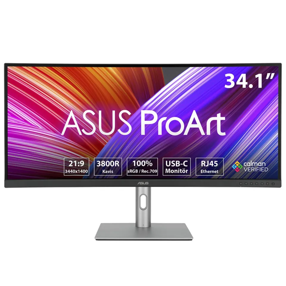 ASUS LCD 34" PA34VCNV Pro Art 3440x1440IPS 350cd 5ms 60Hz USB-C DisplayPort HDMI RJ-45 Thunderbolt 10.8 kg
