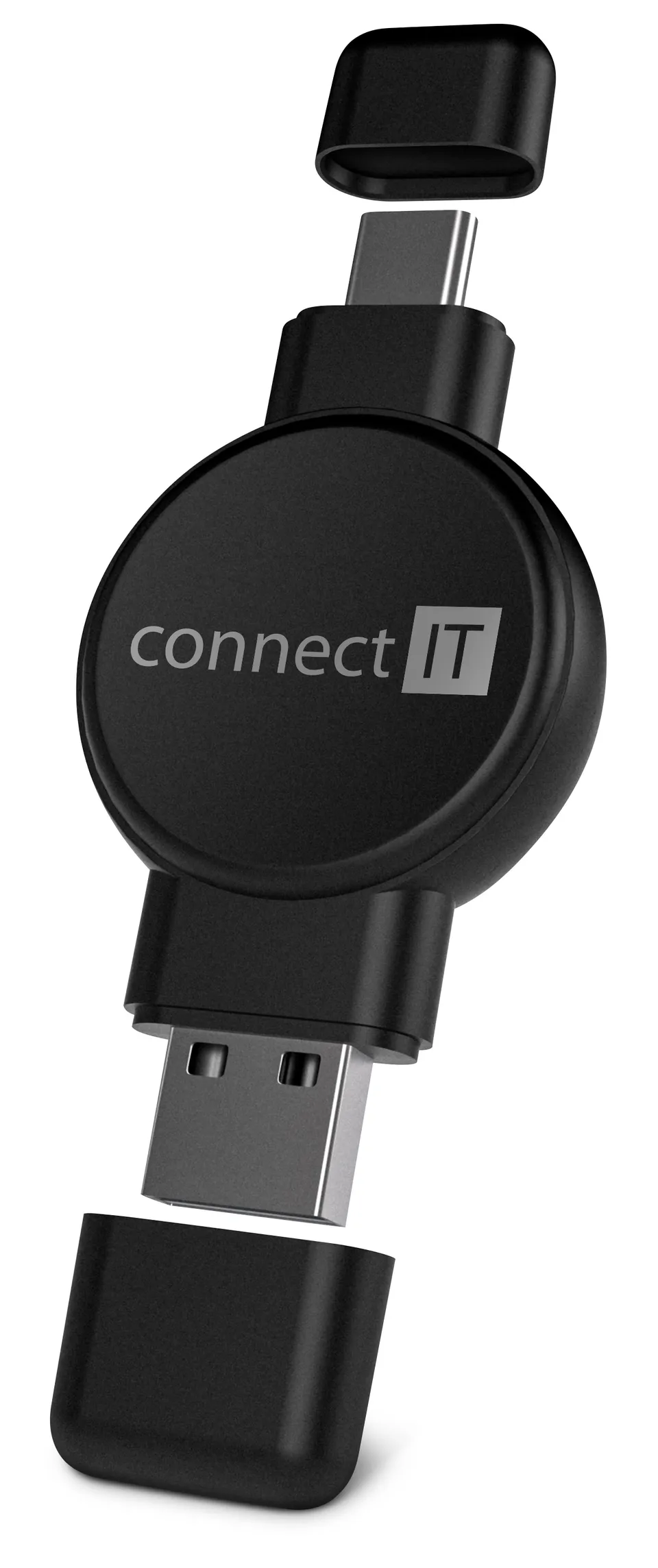 CONNECT IT WatchTravelCharge bezdrátová nabíječka Qi (Apple,Samsung) USB-A/USB-C