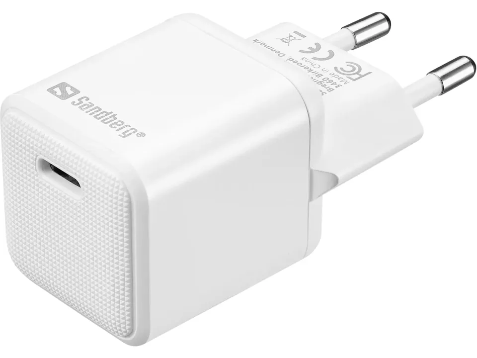 Sandberg USB-C AC Charger PD20W, bílá