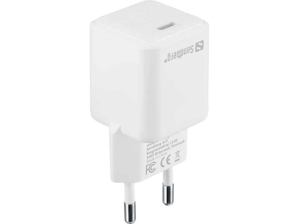 Sandberg USB-C AC Charger PD20W, bílá