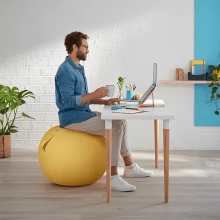 LEITZ Ergonomický sedací míč ERGO Cosy, teplá žlutá