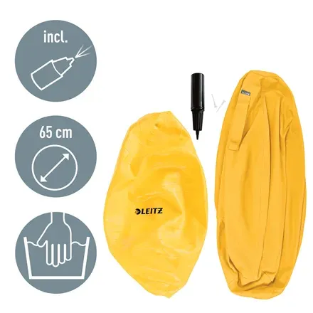 LEITZ Ergonomický sedací míč ERGO Cosy, teplá žlutá