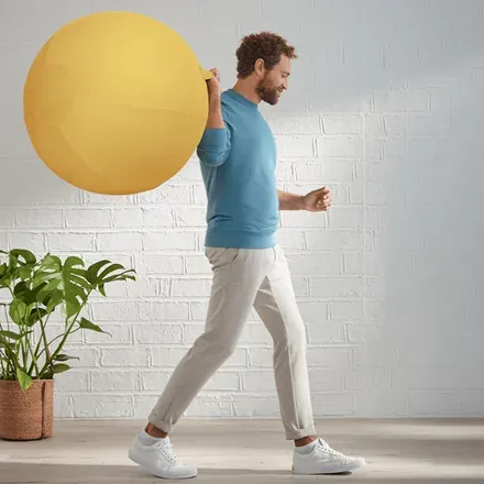 LEITZ Ergonomický sedací míč ERGO Cosy, teplá žlutá