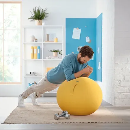 LEITZ Ergonomický sedací míč ERGO Cosy, teplá žlutá