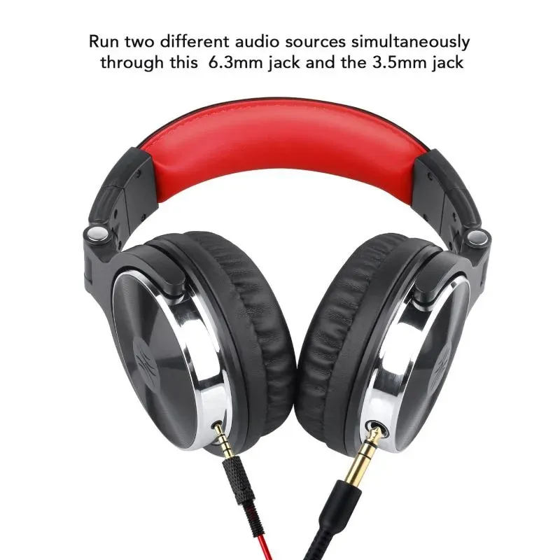 OneOdio Pro-10 DJ/Jack/Červená