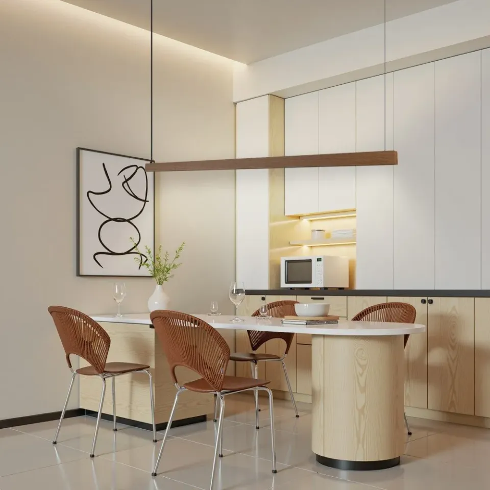 IMMAX NEO MADEIRA SMART lineár osvětlení, dřevo dub, 152cm, Wi-Fi, TUYA