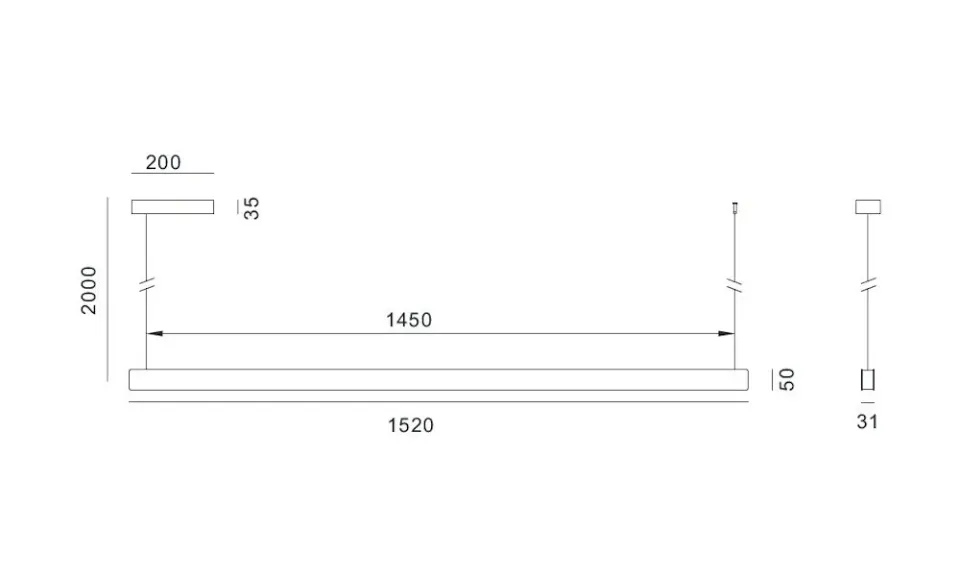 IMMAX NEO MADEIRA SMART lineár osvětlení, dřevo dub, 152cm, Wi-Fi, TUYA