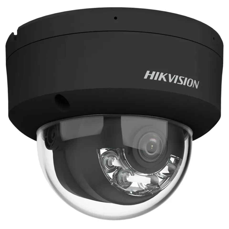 Hikvision DS-2CD2143G2-LIS2U(2.8mm)(BLACK) - 4MPix IP Dome kamera; IR 30m, Audio, Alarm, IP67, IK10