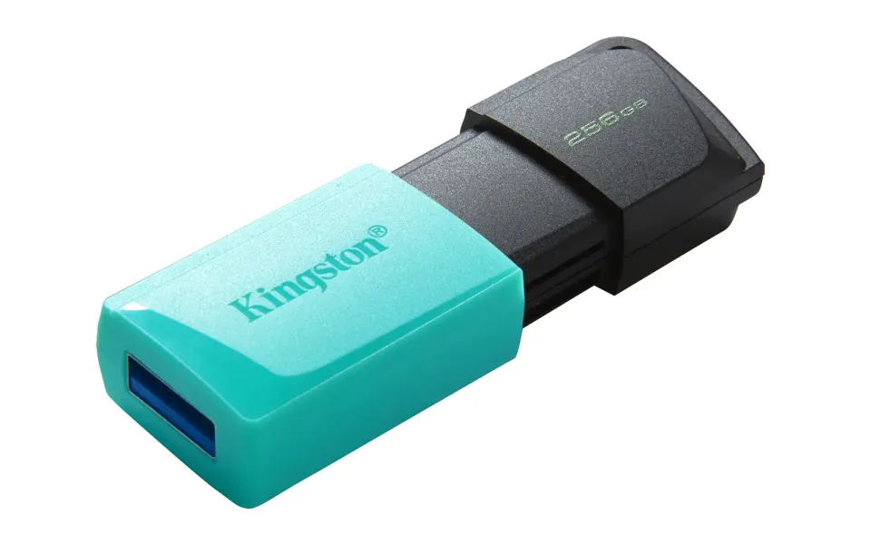 KINGSTON 256GB DataTraveler Exodia M 256 GB USB 3.2 1. generace (černá + tyrkyso
