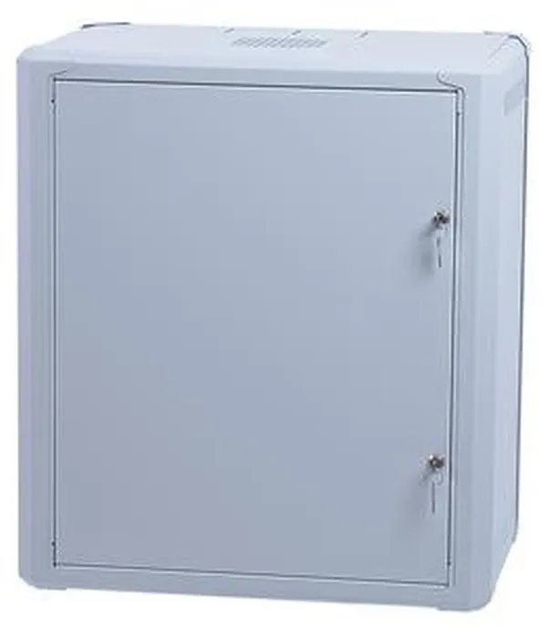 Masterlan jednodílný rozvaděč 19" 15U/400mm, rozložený - FLAT PACK, plechové dveře