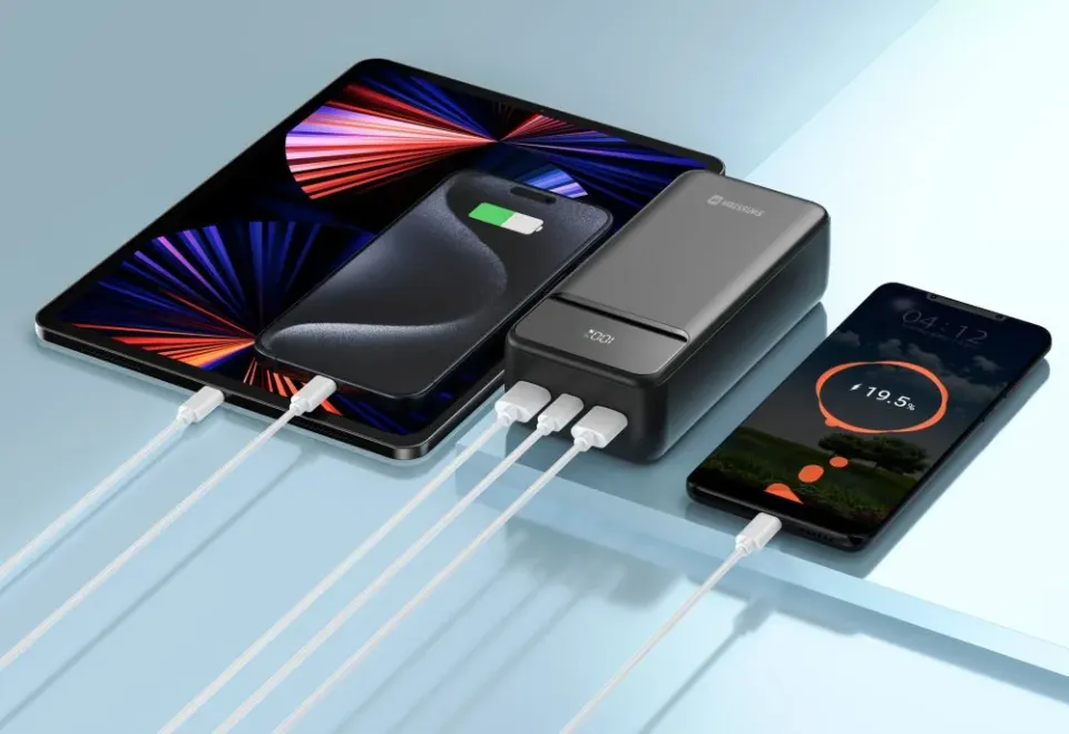Swissten Power bank 30000 mAh POWER LINE II - černá