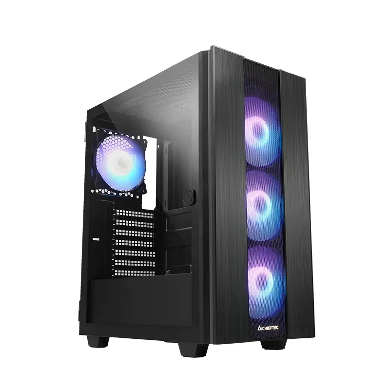 CHIEFTEC ATX GS-02B-OP / ARGB / 4x120 mm / USB 3.0 / USB-C / černý