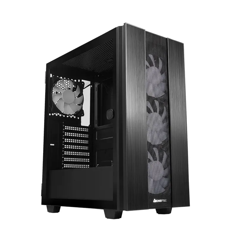 CHIEFTEC ATX GS-02B-OP / ARGB / 4x120 mm / USB 3.0 / USB-C / černý