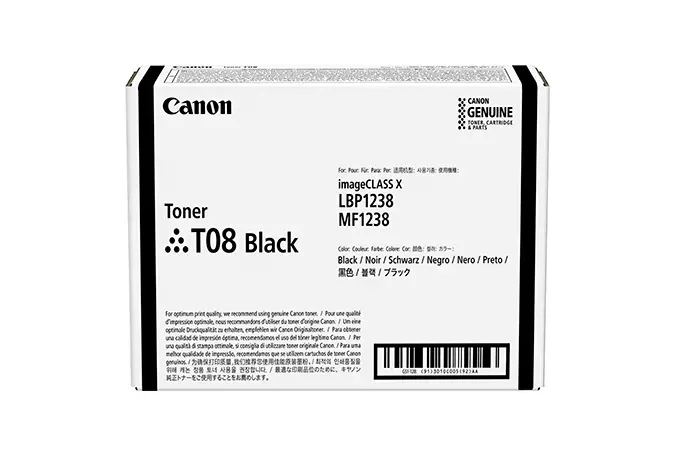 CANON toner T08BK černý pro i-Sensys X 1238P, 1238Pr, 1238i a 1238iF (11 000 str.)