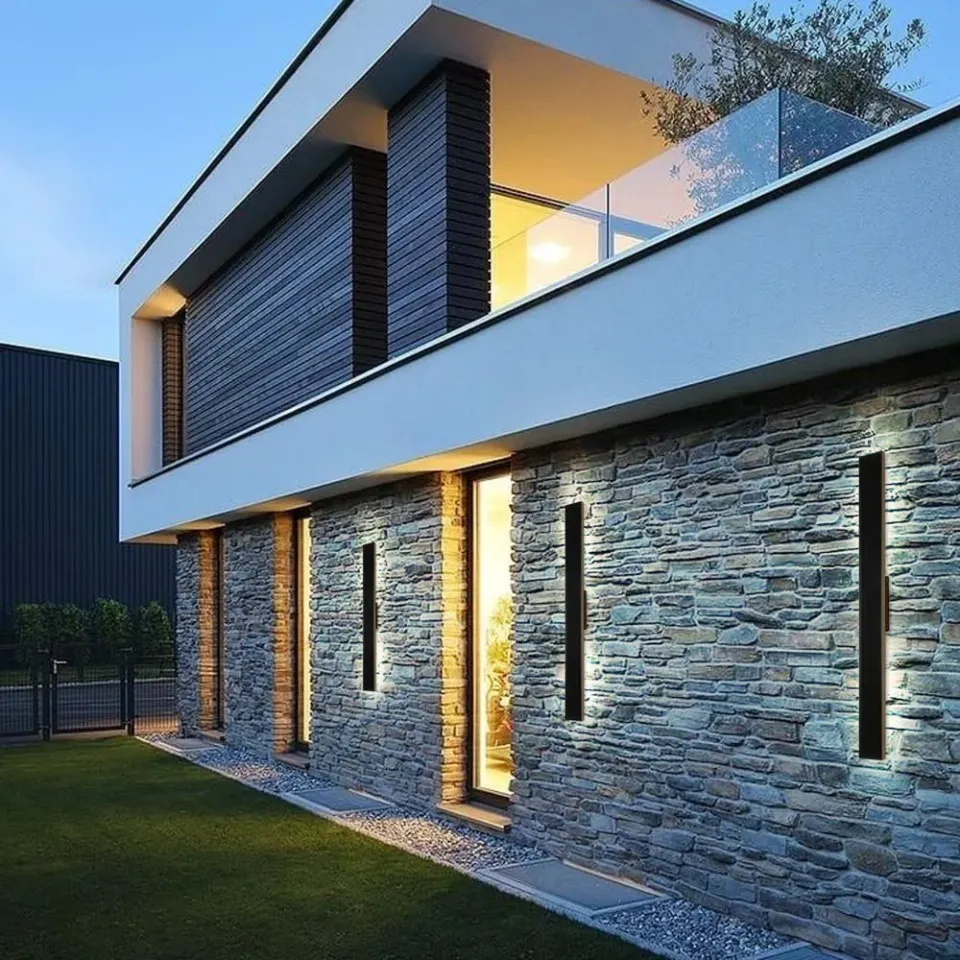 IMMAX SUN LUXURY venkovní solární LED osvětlení nástěnné 100cm, IP44