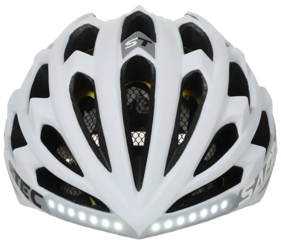 SAFE-TEC Chytrá Bluetooth helma/ Repro/ MIPS/ TYR3 White XL