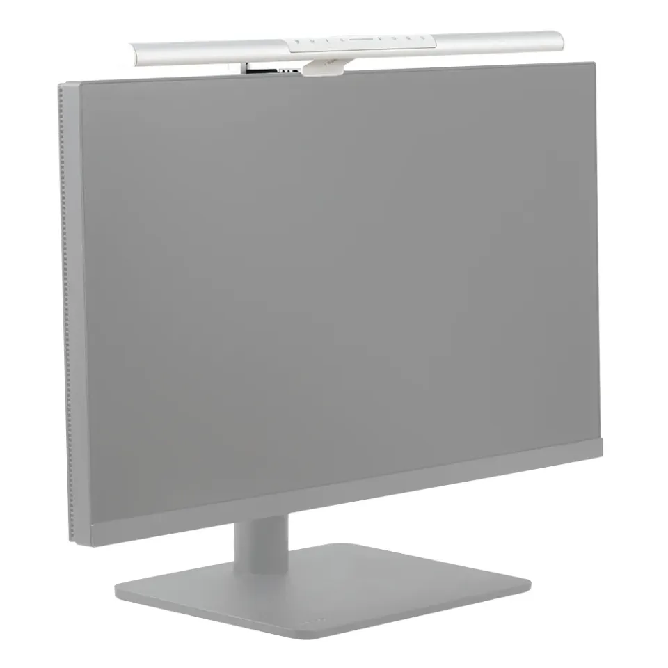 BenQ ScreenBar Pro Silver | LED lampa na monitor, 5 funkci, USB-C, zdroj, držak